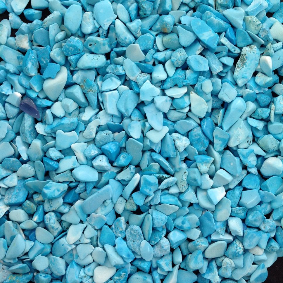 Howlite Turquoise Chips 200gms Howlite Turquoise Chips 200gms